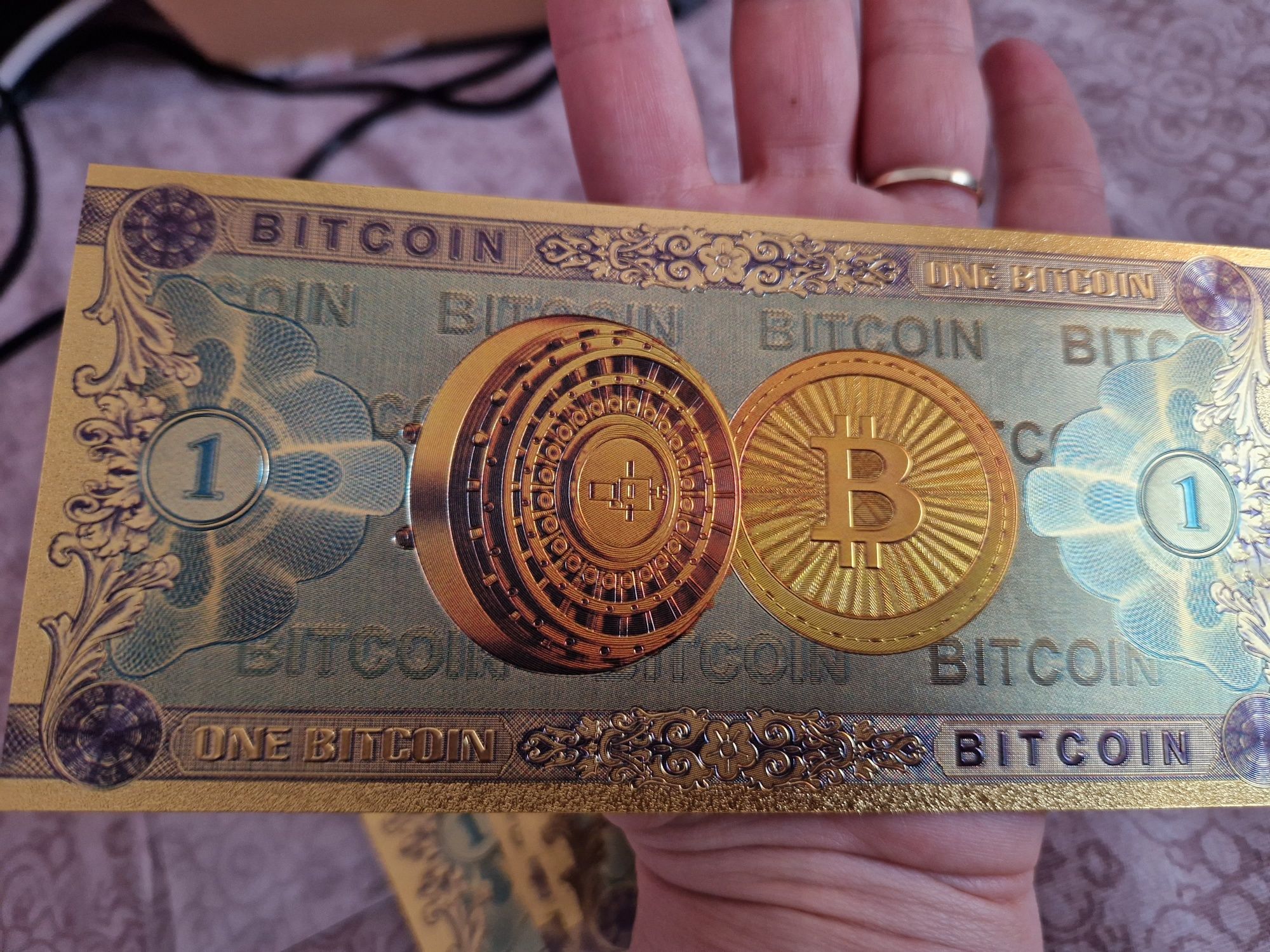Bancnota bitcoin UNC