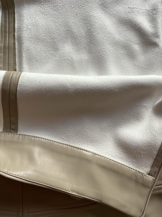 Fusta de piele bej Bruuns Bazaar