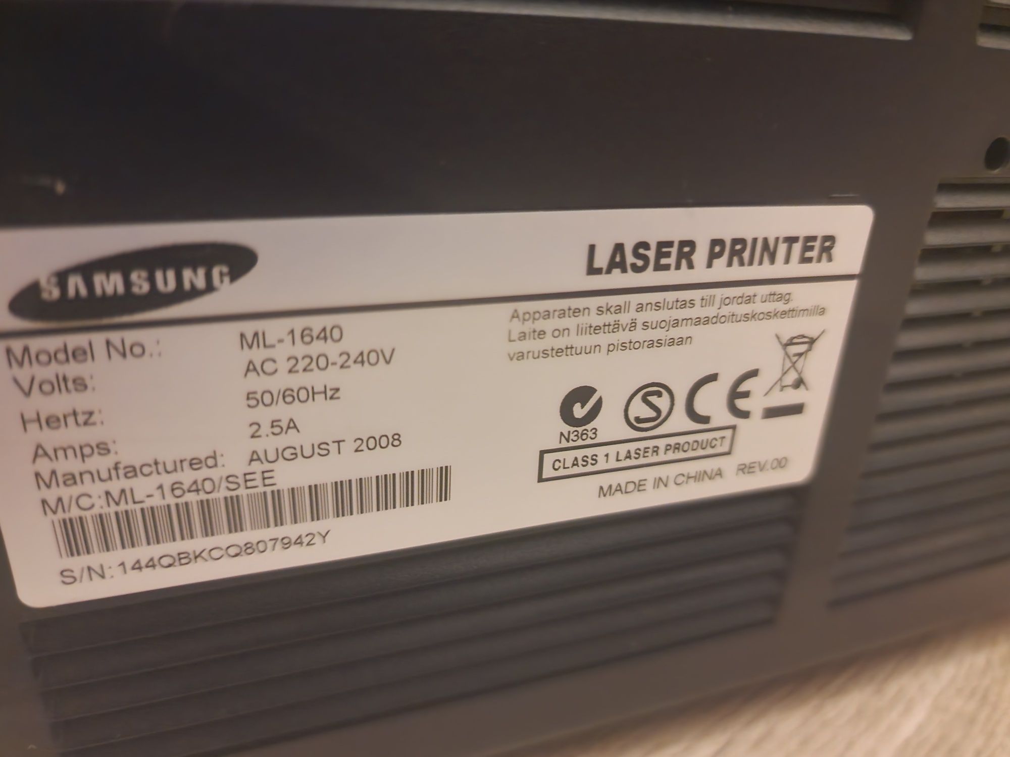 Imprimanta SAMSUNG Laser ML-1640