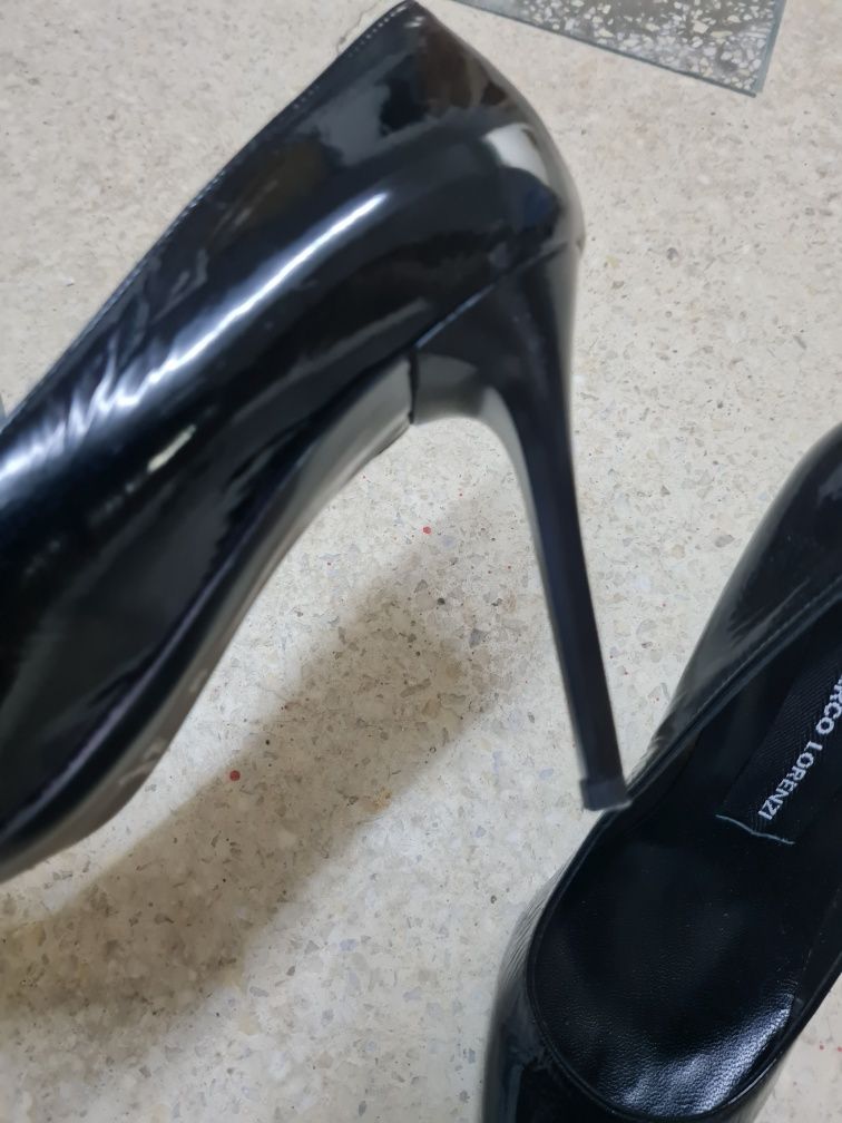 Pantofi negri eleganti piele mas 39 NOI