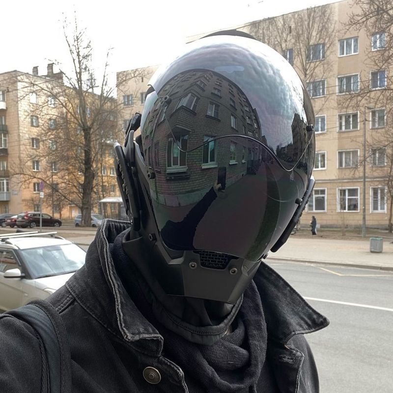 Маска Cyberpunk cosplay