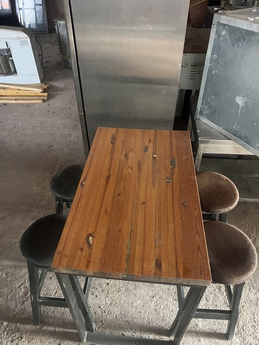 Set Masă fast-food cu 4 scaune