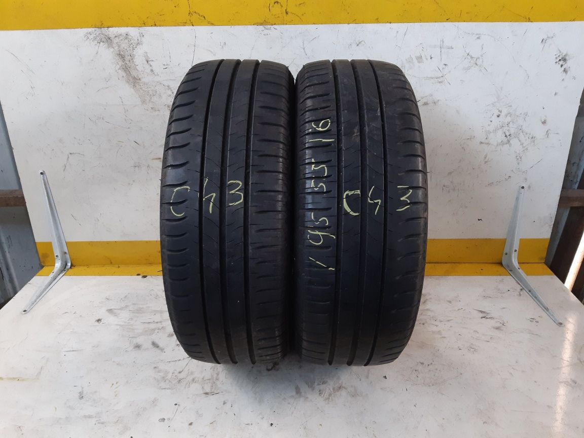 195/55/16  2×Michelin 87v vara dot 2015   5..90mm