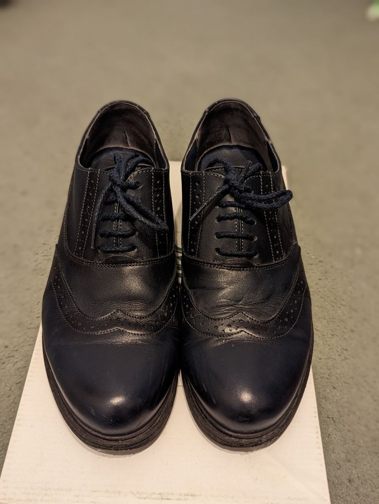 Pantofi casual piele naturală - model Oxford Marelbo