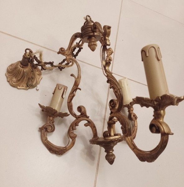 Candelabru bronz cu 3 brate