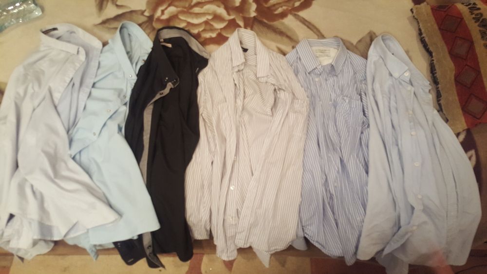 Мужские рубашки 48, 50 р и куртка 52 р красивые, , фирменные