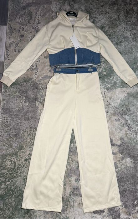 Set Bluza+Pantaloni Denim Dama