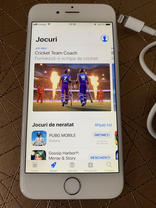 Telefon iphone 6 64gb baterie buna cu incarcator si cablu usb.