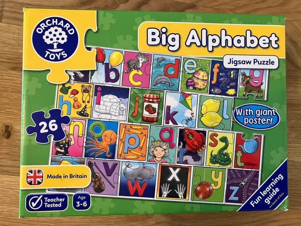 Детски пъзел Orchard Toys - Голяма азбука, 26 части