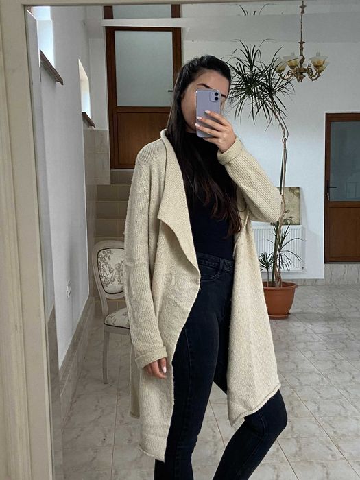 Cardigan bej pentru femei
