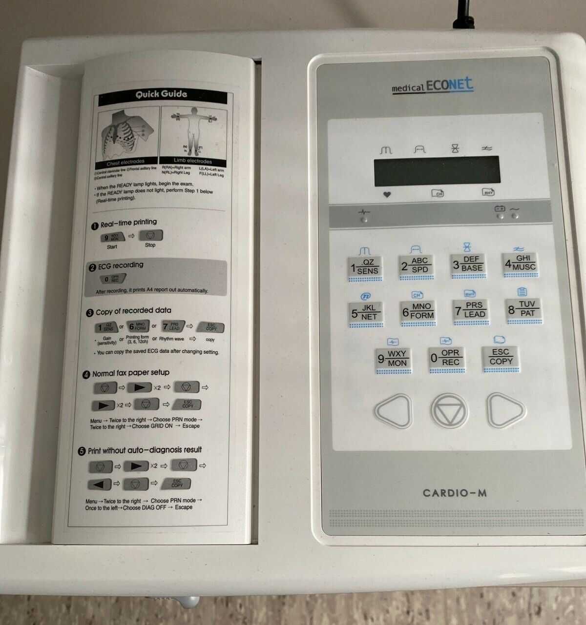 EKG Profesional Cardio M by medicalECONEt 12 canale electrocardiograf