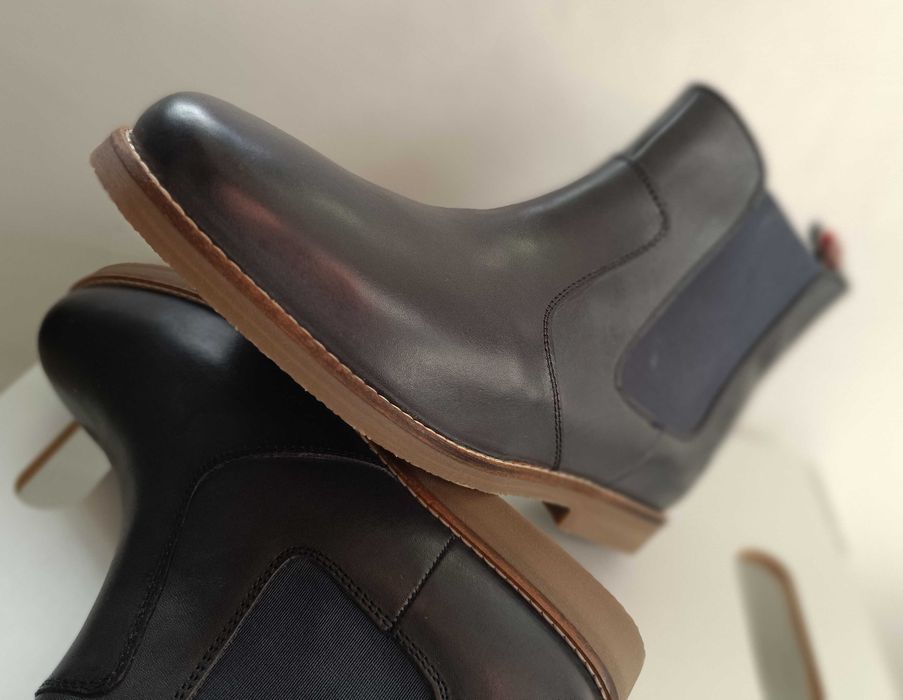 Ghete chelesea 41.5 42 plain toe Paul Vesterbro NOI piele naturala