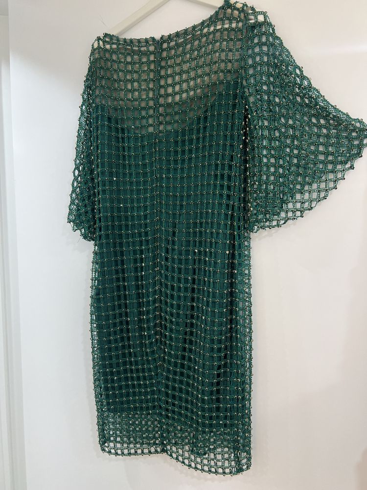 Rochie eleganta de seara plasa verde