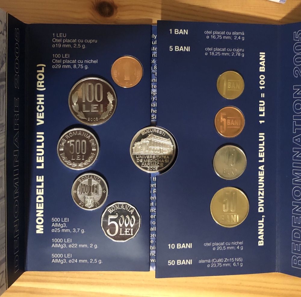 Set de monetarie 2005, dedicat U.M.F. "Carol Davila" din Bucuresti