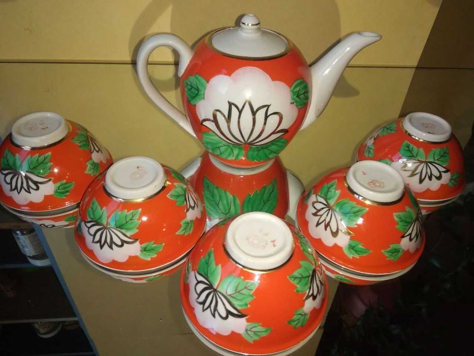 Чайный набор 1 чайник 5 пиал