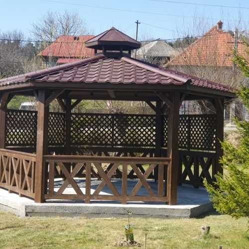 Foisoare, Terase, Case si Cabane stil A-Frame din structura de lemn