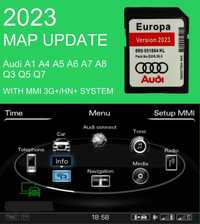 Audi 2023 MMI 3G+ HN+ Navigation Update Map A1/A4/A5/A6/A7/A8/Q3