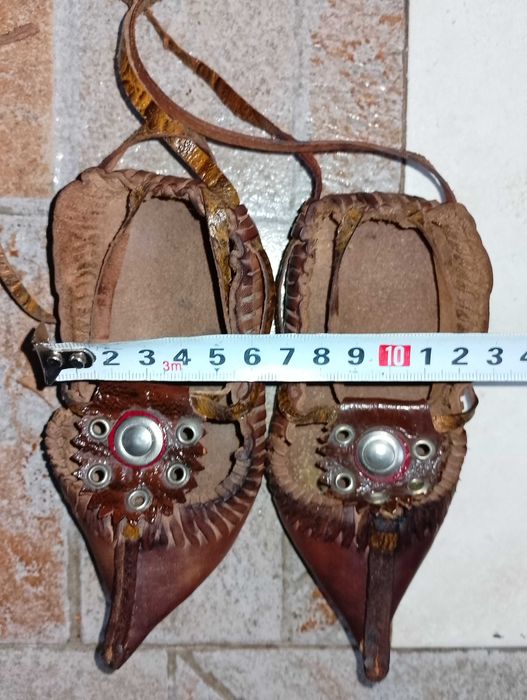 Детски  цървули-естествена кожа-нови №34