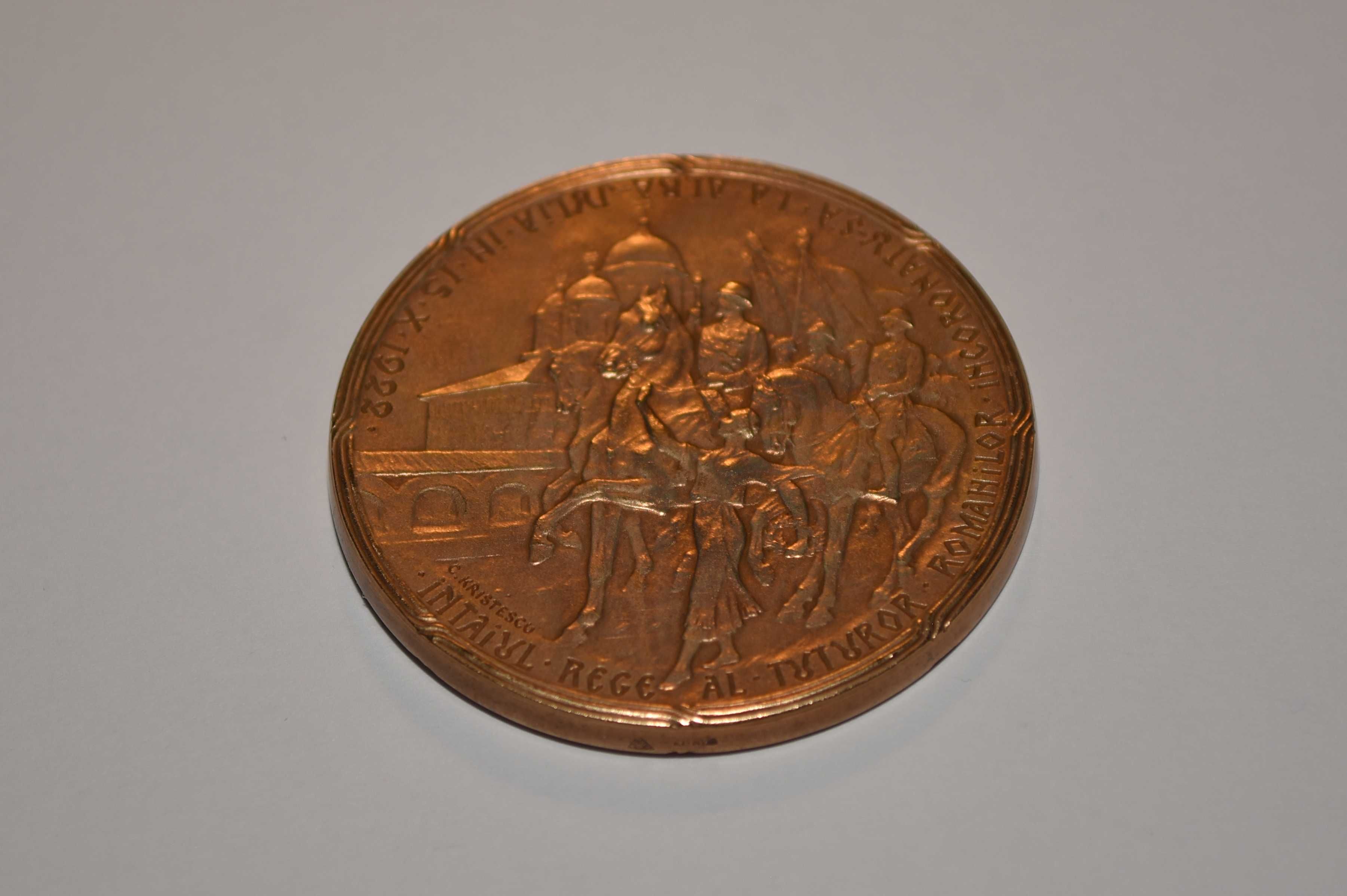 Medalie - Regele Ferdinand și Regina Maria - Alba Iulia - 1922