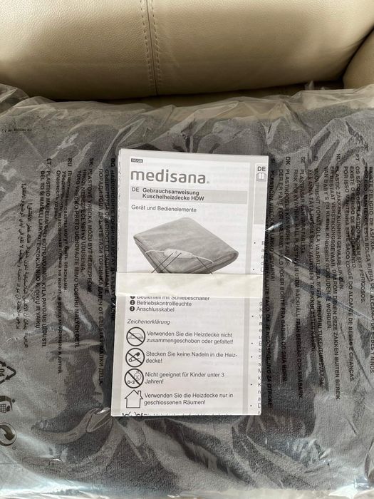 Patura plapuma electrica incalzita medisana noua la cutie 180x130