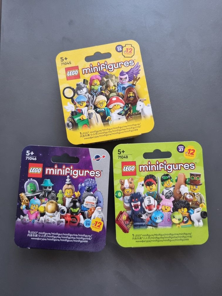 Lego collectible minifigures series 25, 26, 27