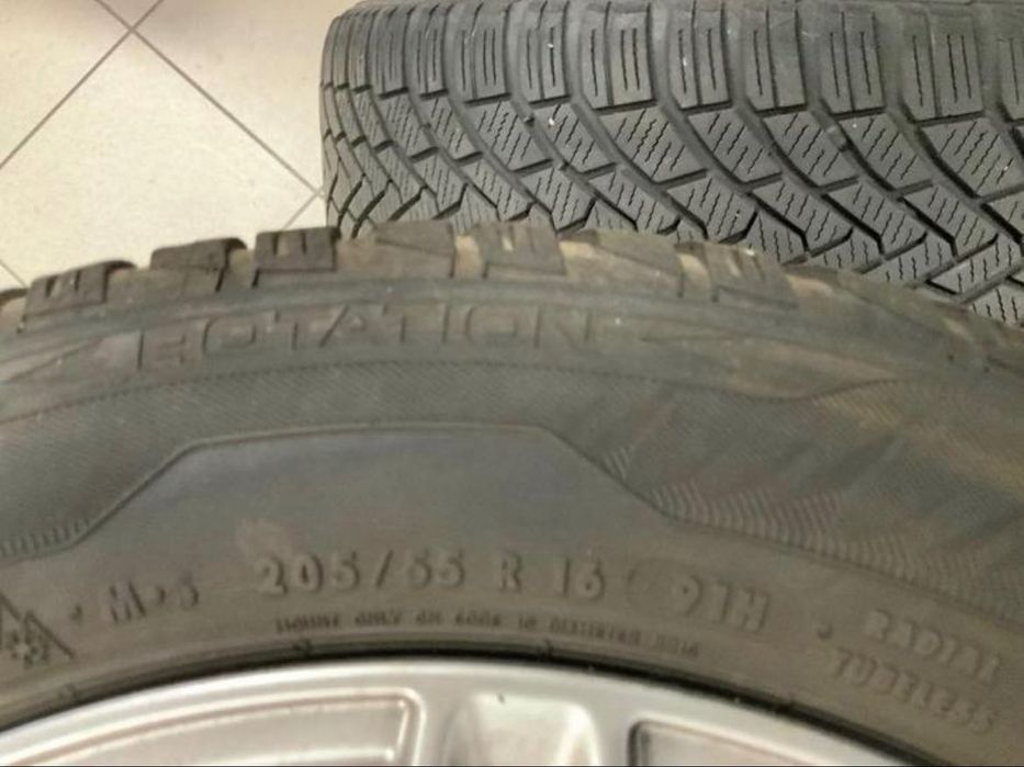 Лети джанти 17”5x112 заVAG със зимни гуми.Топ цена 550 лв