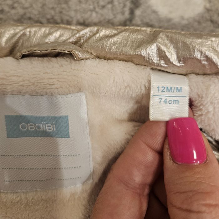 Златист ватиран елек Okaidi & Obaibi 12m/74 cm