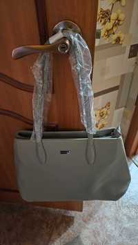 Женская серо-зеленая  сумка