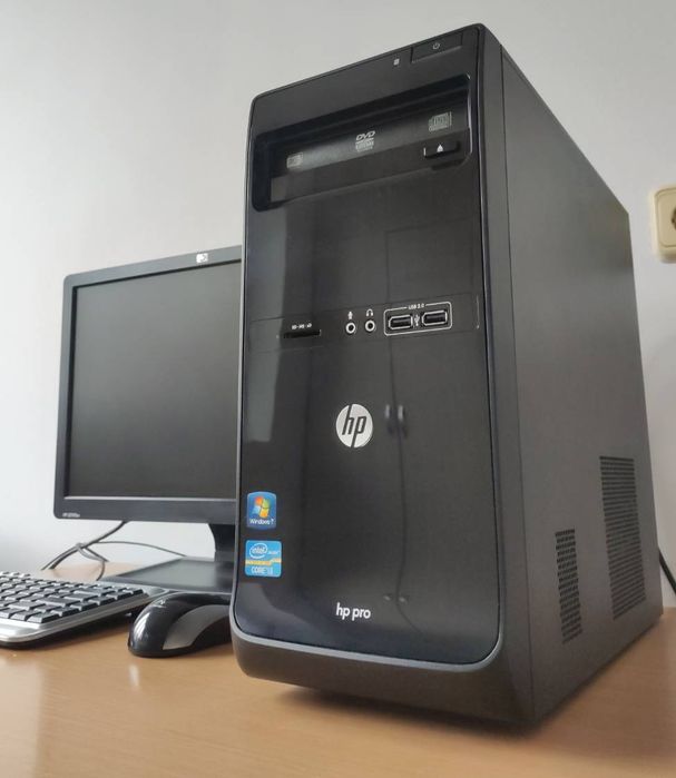 Компютър HP Pro 3400 MT i5 2500K / 8GB ram / 250gb hdd + Монитор HP 19