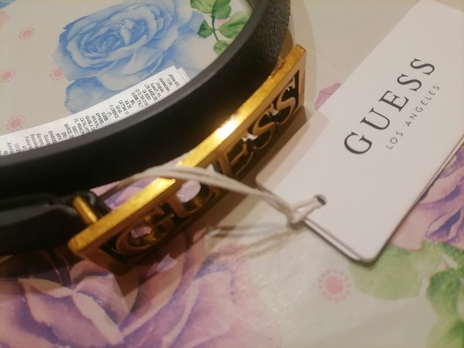 GUESS Оригинал Нови Дамски Колани от Естествена Кожа 105см.