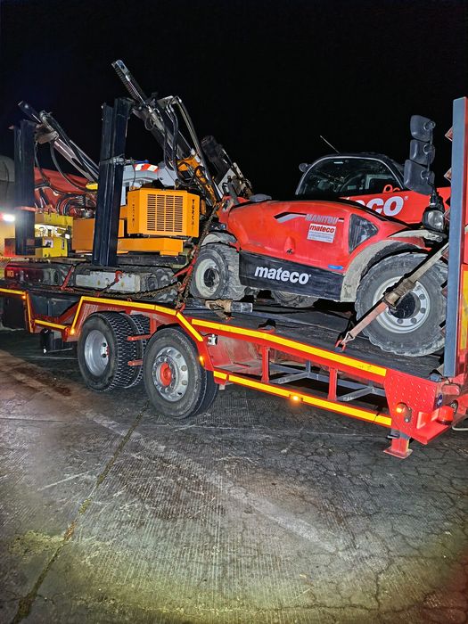 Transport utilaje,excavatoare,,buldoexcavatoare,tractoare...14t util