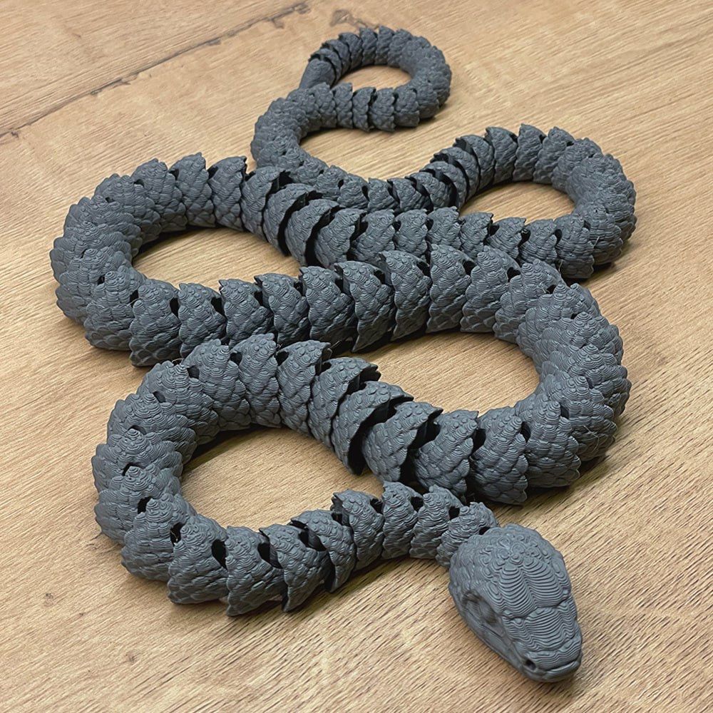 3d змея из PLA пластика