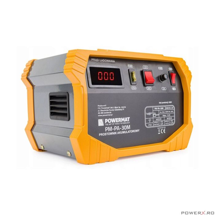Redresor auto, 30A 12/24V pentru baterie 92-250 Ah, Powermat