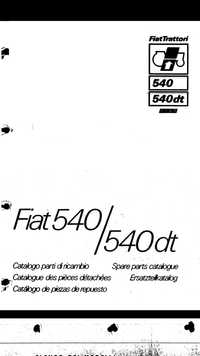 Catalog piese de schimb Fiat 540 / 540 dt