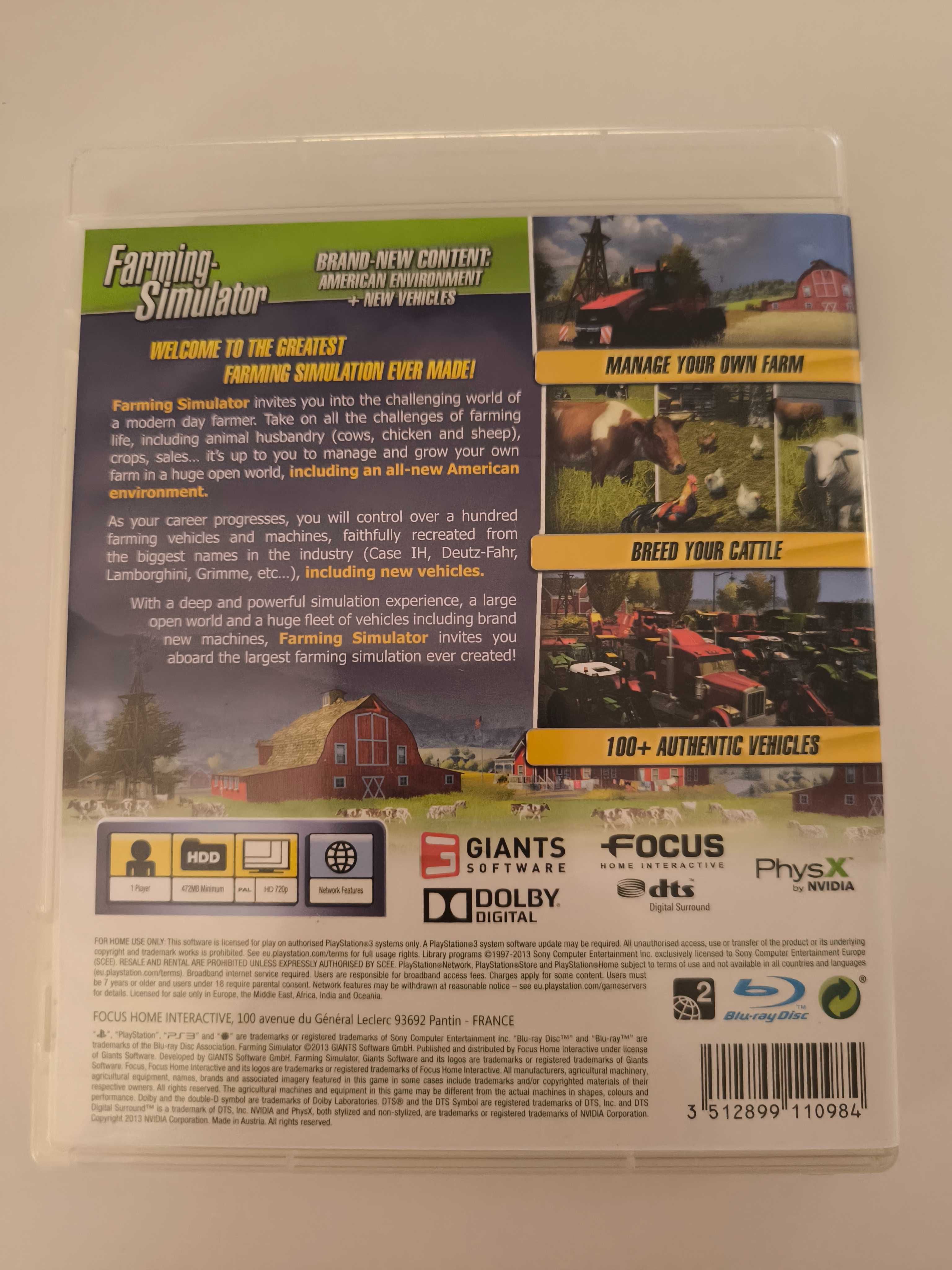 Farming Simulator 65лв. Игра за Ps3, Playstation 3