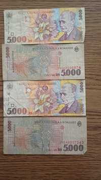 Vand bancnota de 5000 lei din 1998, seria A