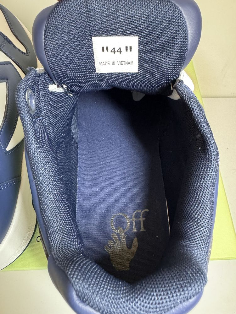 Adidasi Off-White Out Of Office Lace-Up Sneakers blue and white
