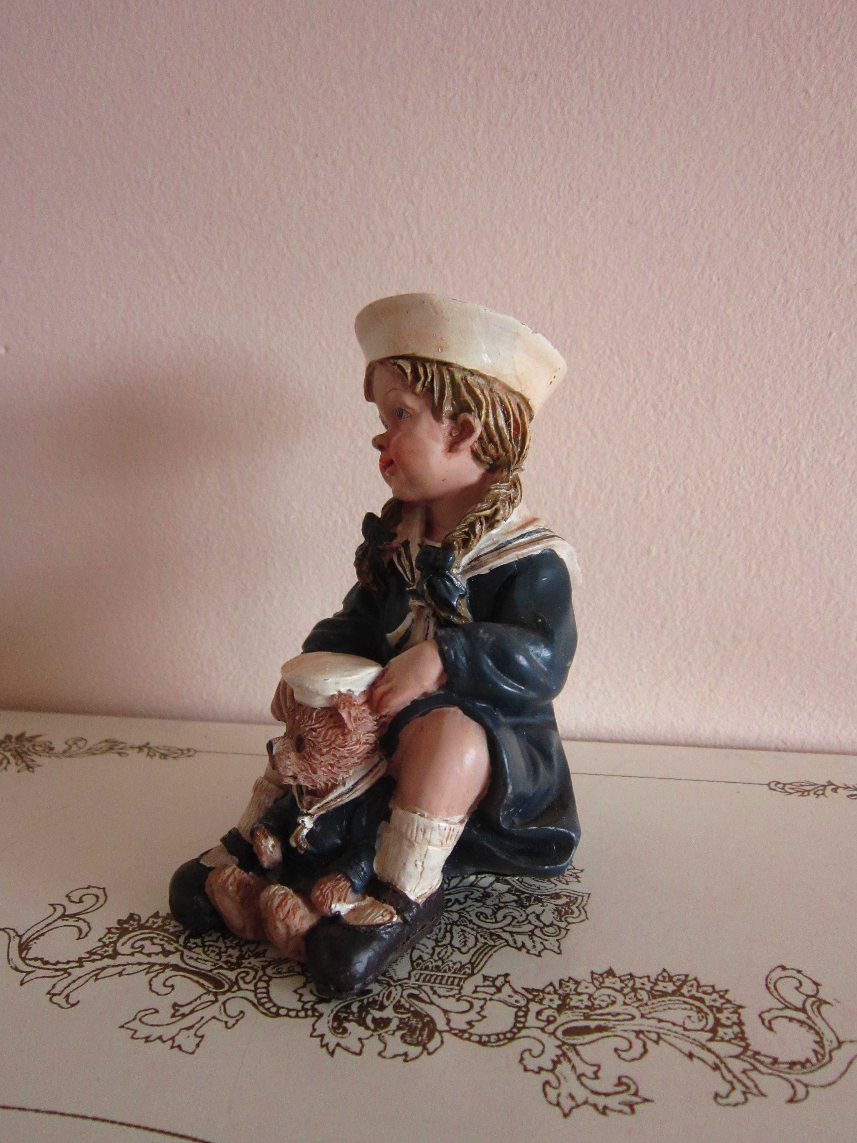 cadou rar Fetita si ursulet -2 marinari figurina Gilde vintage