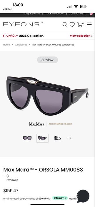 Ochelari de soare Max Mara Originali