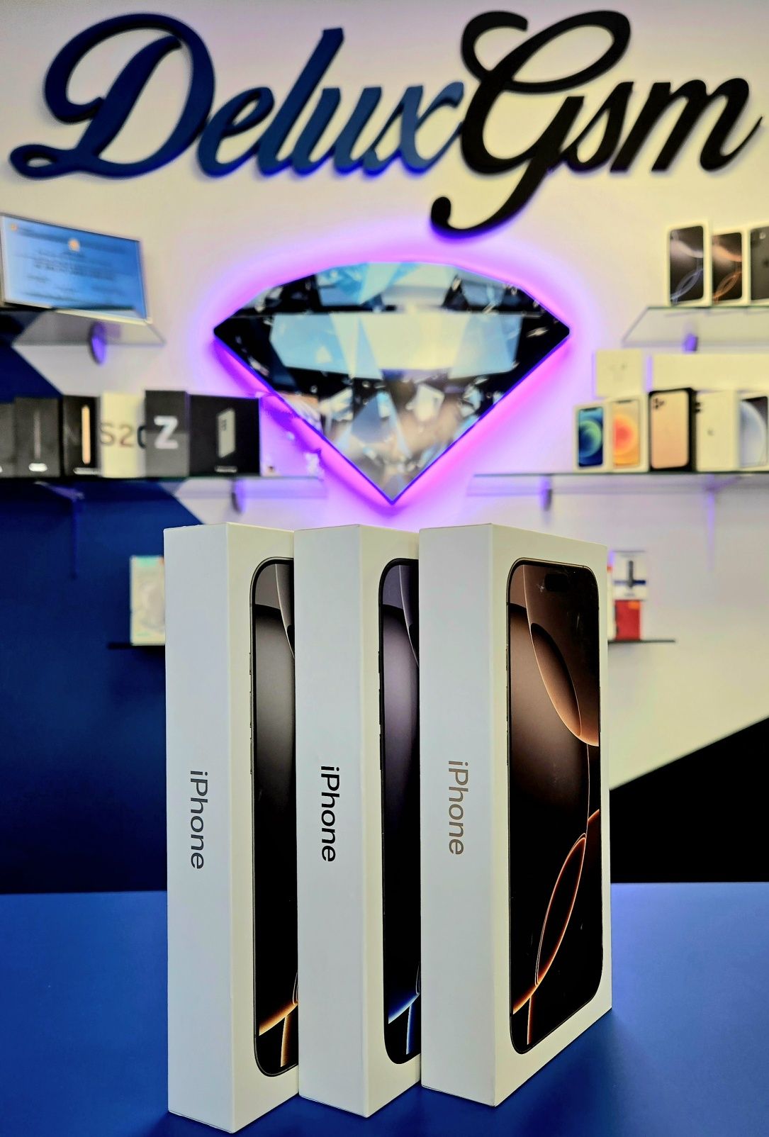 Iphone 16 Pro Max / 256/512GB/1TB /Black/Desert/Natural/White Delux