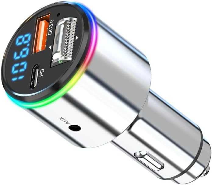 Modulator FM auto Bluetooth 5.1 ,2 porturi, incarcare fast charger