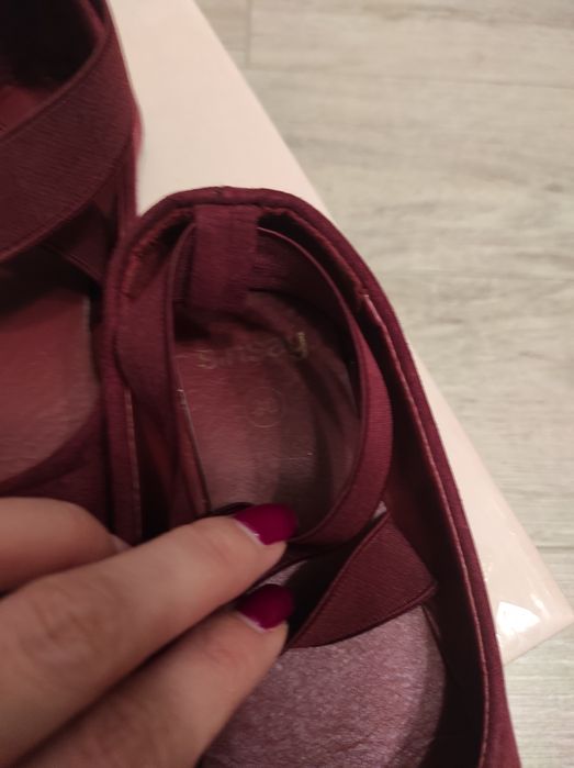 Pantofi balerini grena măr. 30