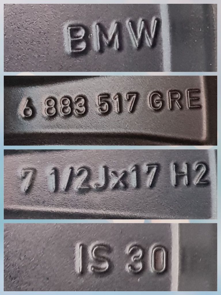 Jante BMW 17 seria 3 G20 G21 doar 1 buc 7,5 J X 17 ET30 model bi color