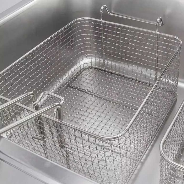 Friteuză profesională pe gaz dublă 18L+18L,noua