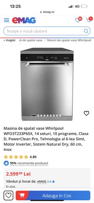 Masina spalat vase Whirlpool
