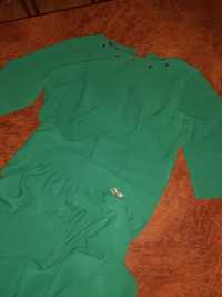 Брендовое платье длинное Турция цвет красиввй зеленый на фото не видно