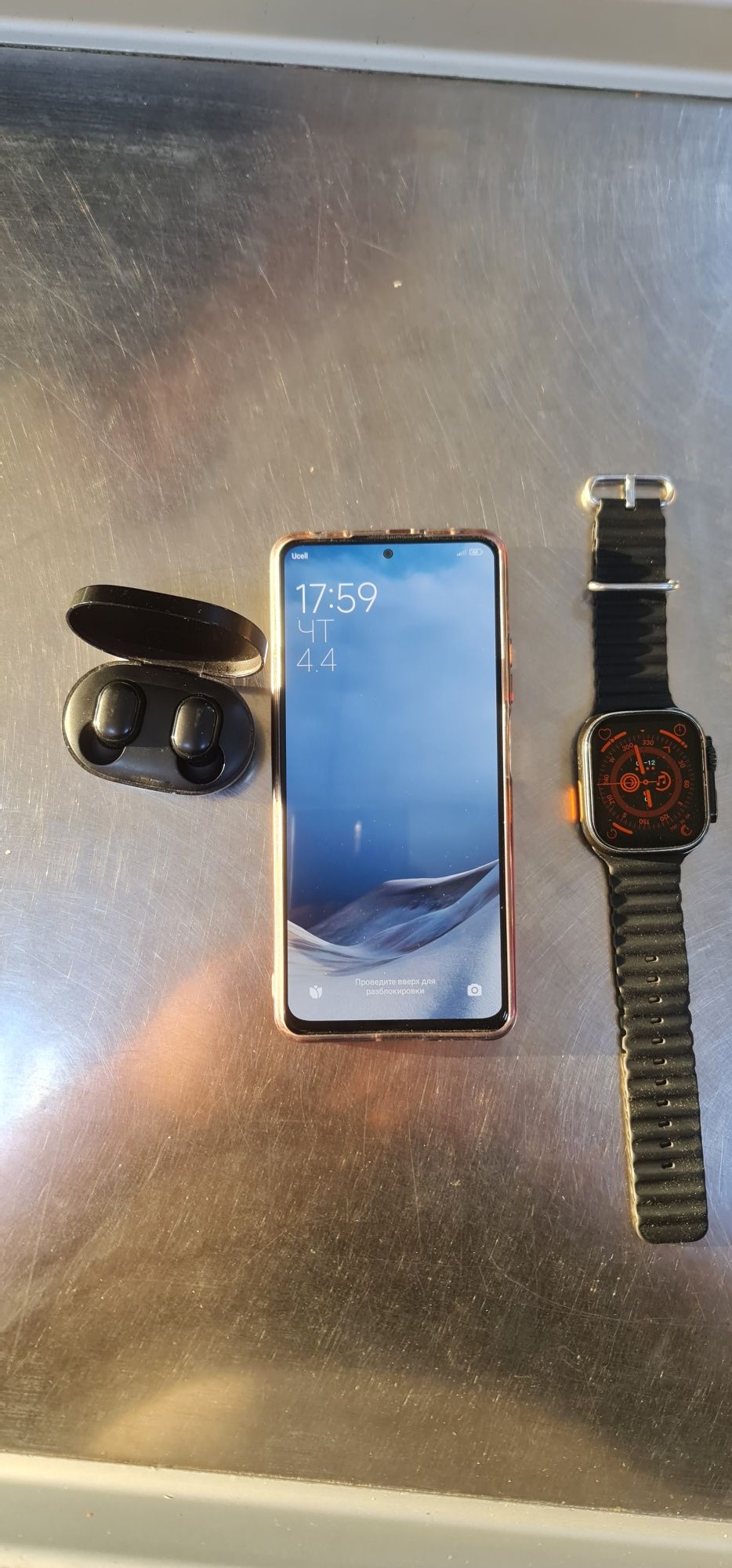 Redmi note 11 E pro 5g mi air Pods smart watch hammasi birga 1+1=3