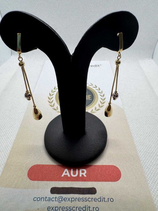 Cercei din aur 14k (66694.1/ 10 Pacurari 1) Garantie 2 ani!