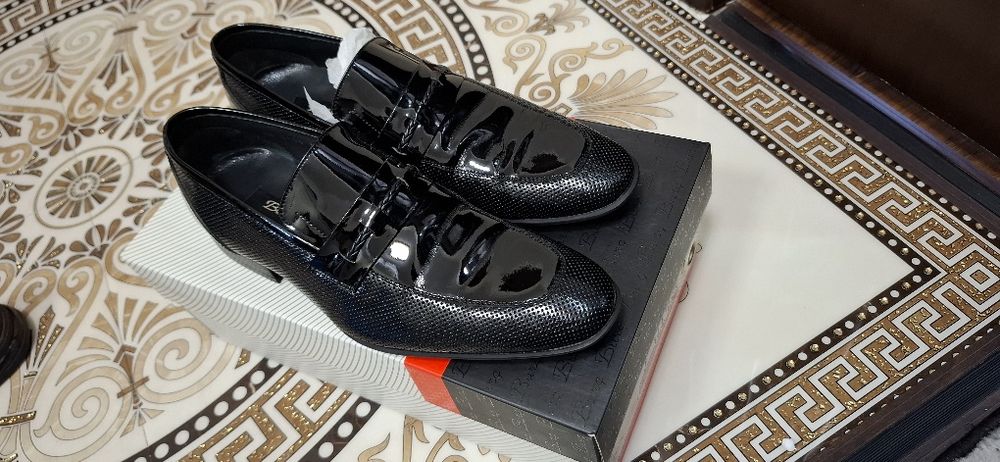 Туфли мужские Турция 100% кожа лакированный 2 раза носили