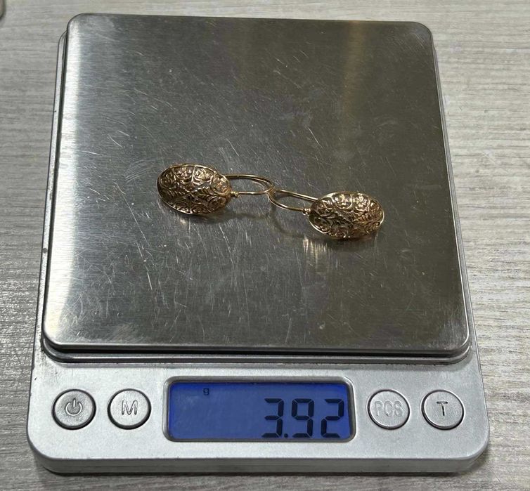 Златни обеци 14 К 585 / 3,92 гр.
